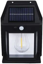 Perfect Picks Market Solar Wall Lights With Motion Sensor Lantern For Outdoor Courtyards, Porches, And Decks 1pc