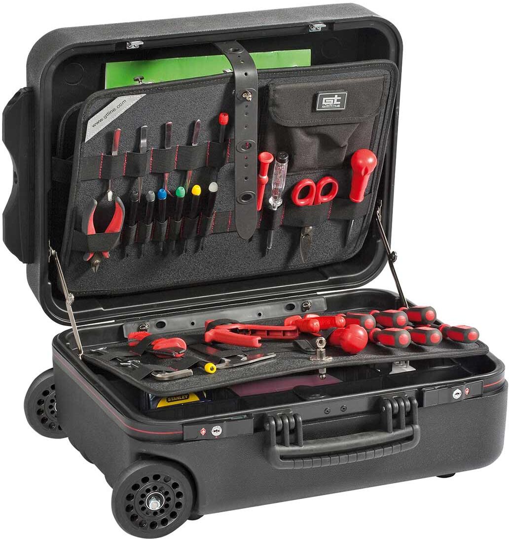 GT Line NEW MEGA WHEELS PEL Valigia trolley porta utensili in polietilene a doppia parete