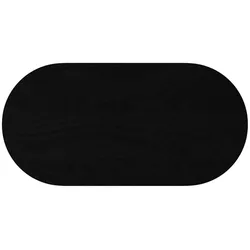 vidaXL Tischplatte Dunkelbraun 80x40x4 cm Massivholz Eiche Oval