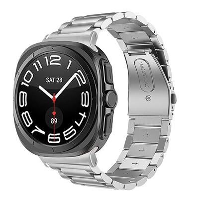 Uhrenarmband für Samsung Galaxy Ultra ansehen Edelstahl Ersatz Gurt Herren Jahrgang Geschäftsband Armband