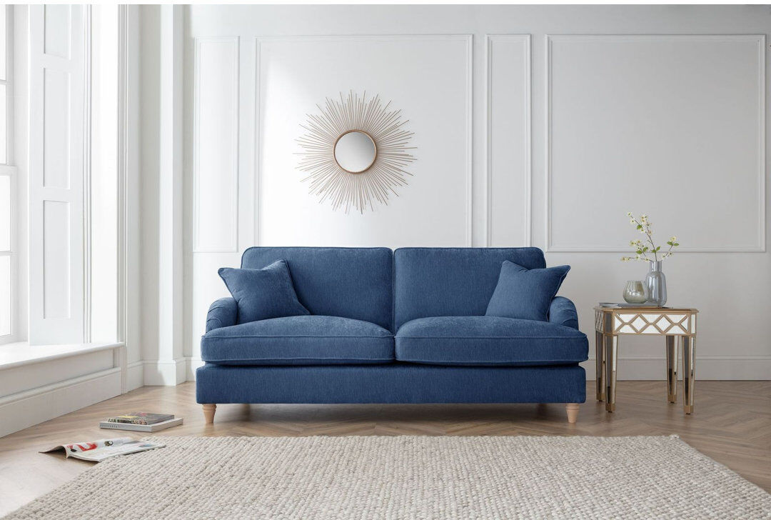 Three Posts Galilee 3 Seater Sofa Manhattan Navy
