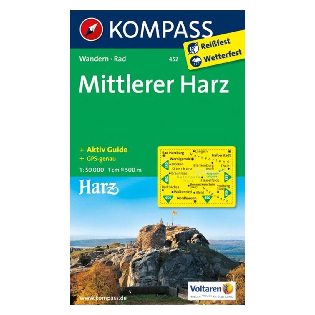 Kompass Karten Harz Mittlerer 452 Gps Wp Kompass (35190886)