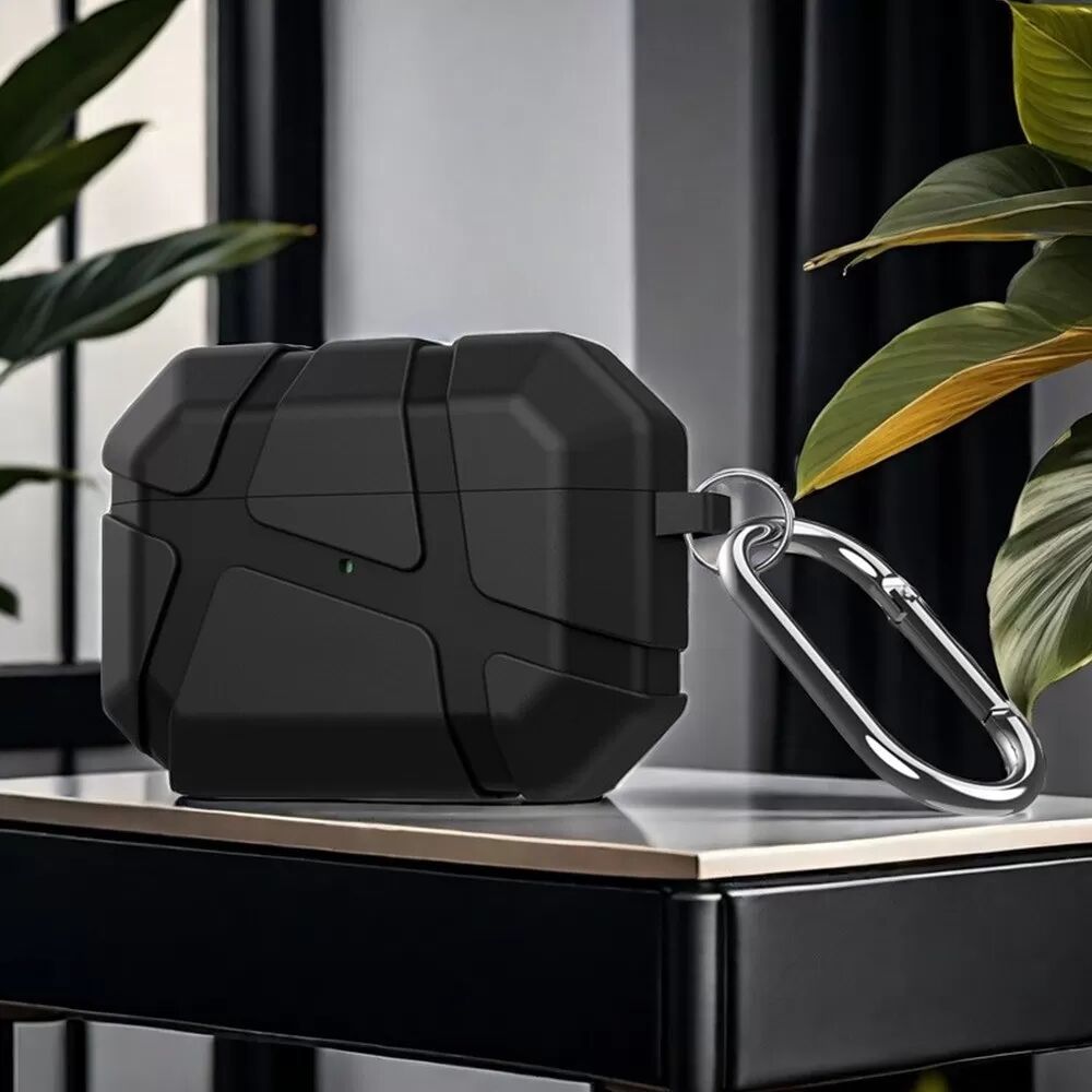 INF TPU Schutzhülle Kompatibel mit AirPods 3 - Stoßfest, Staubdicht Bluetooth Kopfhörer Abdeckung Schwarz