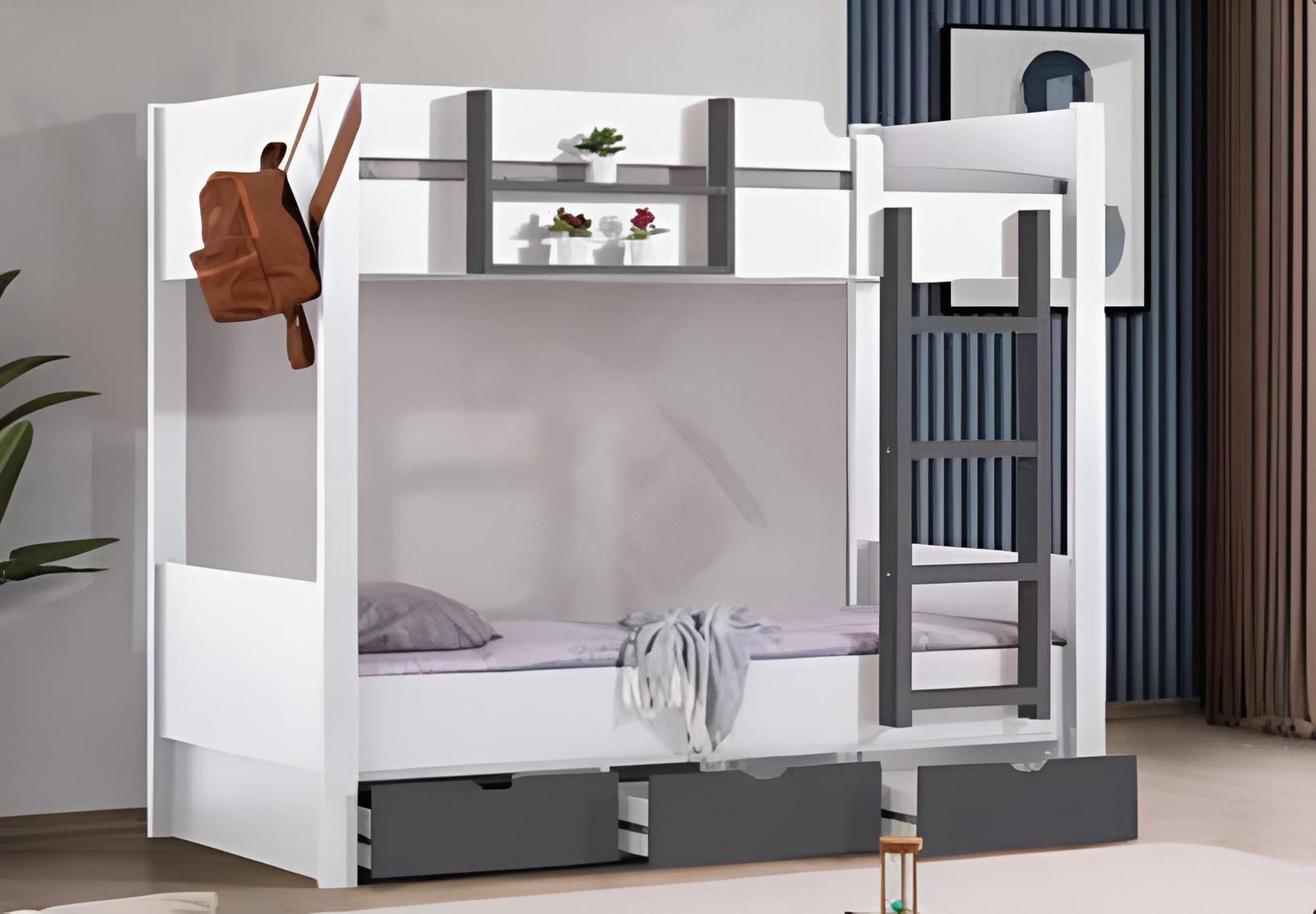 Modernes Etagenbett mit Stauraum für komfortables Schlafen