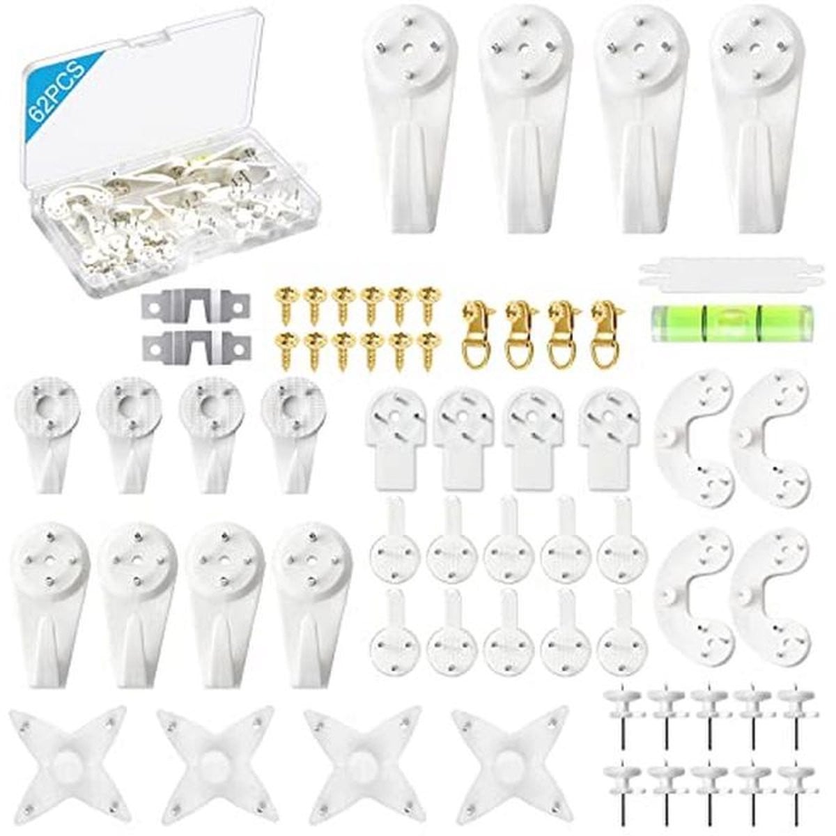 62 stuks onzichtbare fotohaken voor fotodecoratie