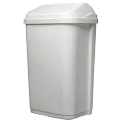 Schwingdeckeleimer Polypropylen, weiß, 10 Liter