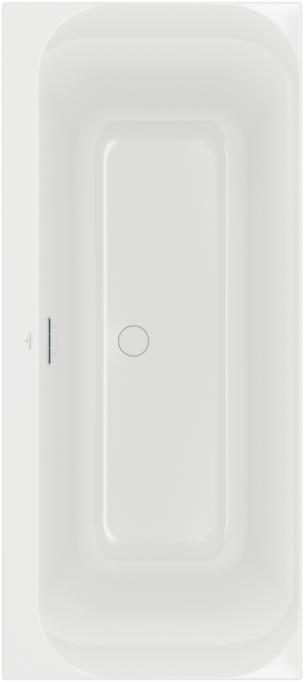 Villeroy und Boch Loop & friends Eck-Badewanne Duo UBA170LSF2V-01 170x75cm, eckige Innenform, weiß