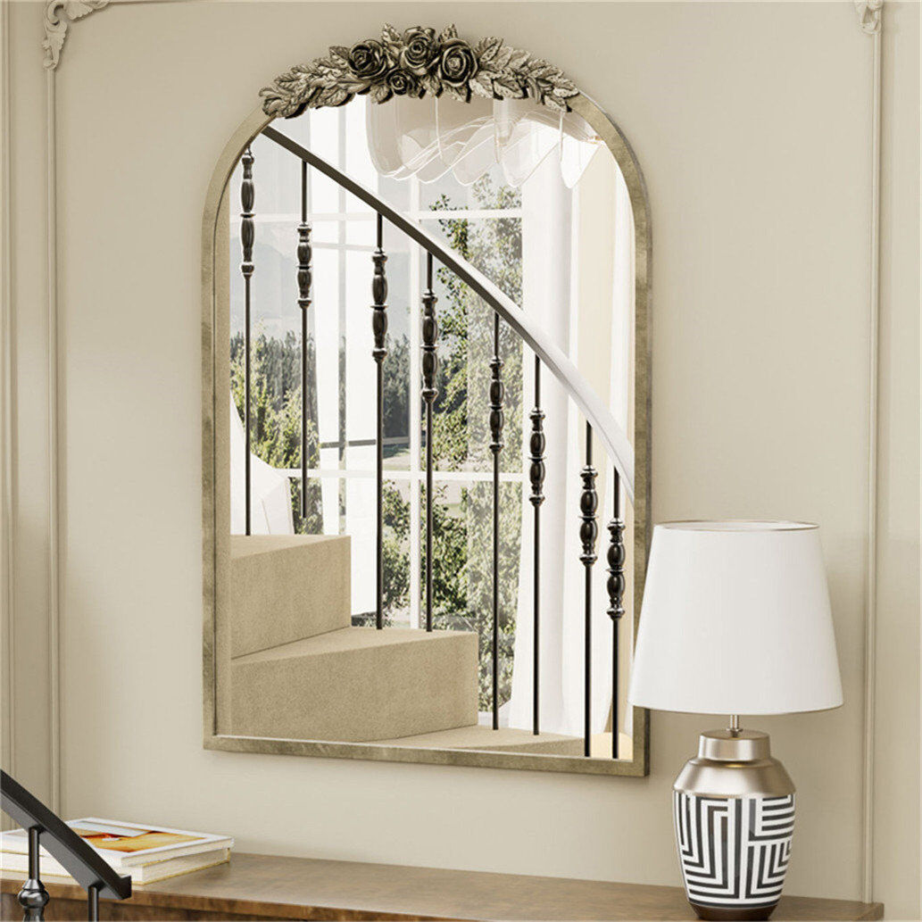 Fairmont Park Jaliyiah Resin Arch Mirror Brass 75cm x 50cm