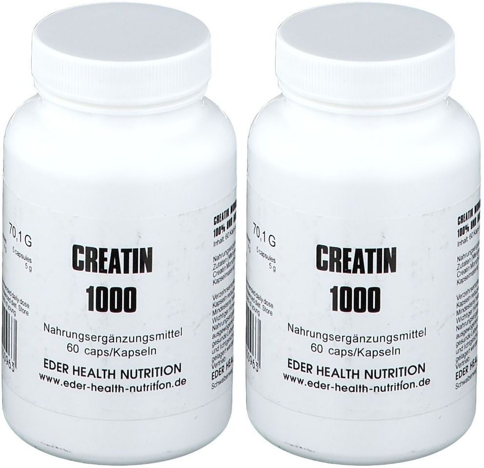 EDER Health Nutrition Creatin 1000 Pulver x2 2x60 St Kapseln