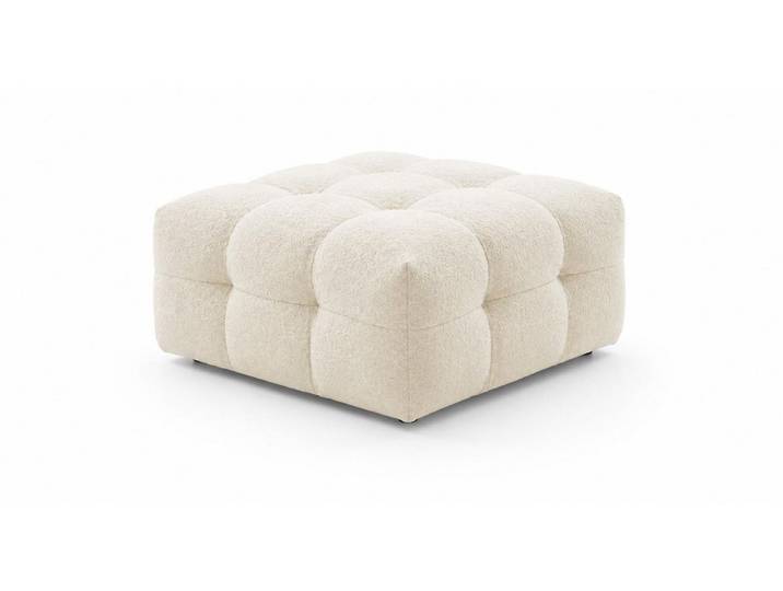 Xlmoebel Polsterhocker Pouff Beige kompakt Modern bequem komfortabel praktisch Wohnzimmer (1 St., 1-tlg)