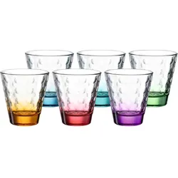 TRINKGLÄSER Optic bunt 215 ml 6er Set