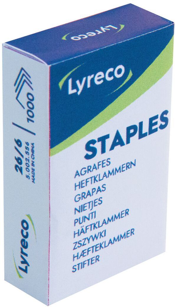 LYRECO Häftklammer 26/6 1000/fp