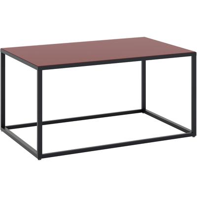 Couchtisch "Reno", rot (graphit schwarz, glas bordeauxrot glanz, graphit schwarz, glas bordeauxrot glanz), B:100cm H:45cm T:60cm, SET ONE BY MUSTERRING, Tische, Couchtisch, Maße (BxHxT in cm) 100 x 45 x 60