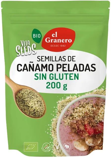 El Granero Integral Vitaseeds Sementes de Cânhamo Descascadas Bio 200g