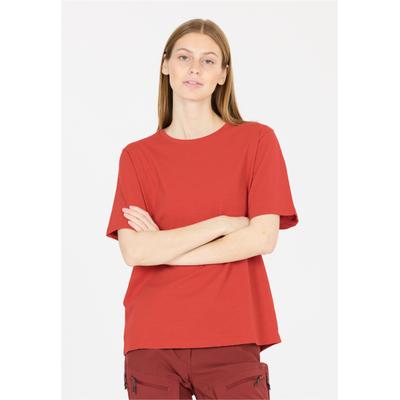 Kurzarmbluse WHISTLER "Caloot", Damen, Gr. 44, rot, 100% Baumwolle, bedruckt, normal, Rundhals, Blusen, aus angenehm weicher Qualität