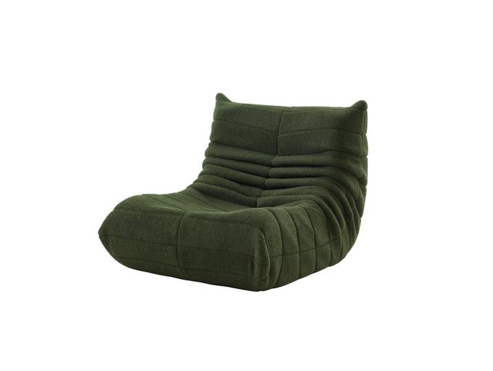 Modfu Sofa 85x110x79 cm Grün Beanbag-Sofa Ergonomische Unterstützung, 110x79x85 cm, Gartenmöbel, Loungemöbel, Loungesessel