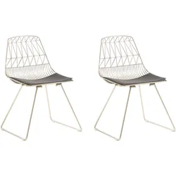 METALLSTUHL 2er-Set Gold Harlan