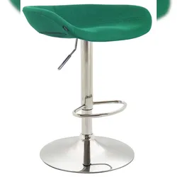 CLP Barhocker Anaheim Filz chrom/grün