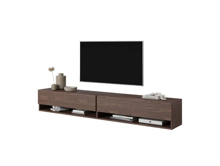 TV-Schrank Mirrgo 200 cm Nussbaum