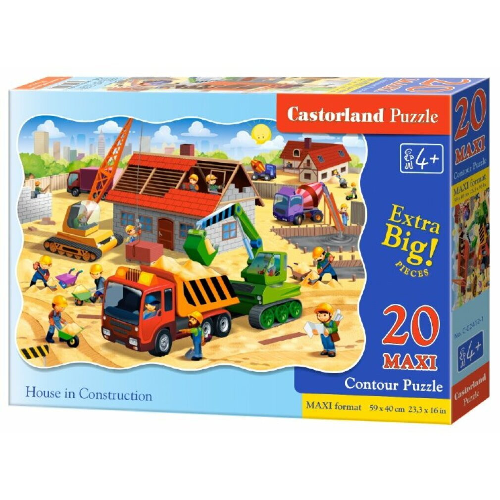 Castorland MAXI 20 puzzel Huis bouwen
