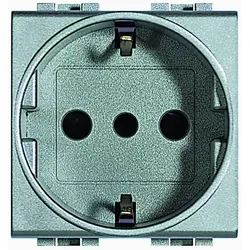 BTicino NT4140 Steckdose ital. 19mm mit erhöht Berührungsschutz 2M Tech