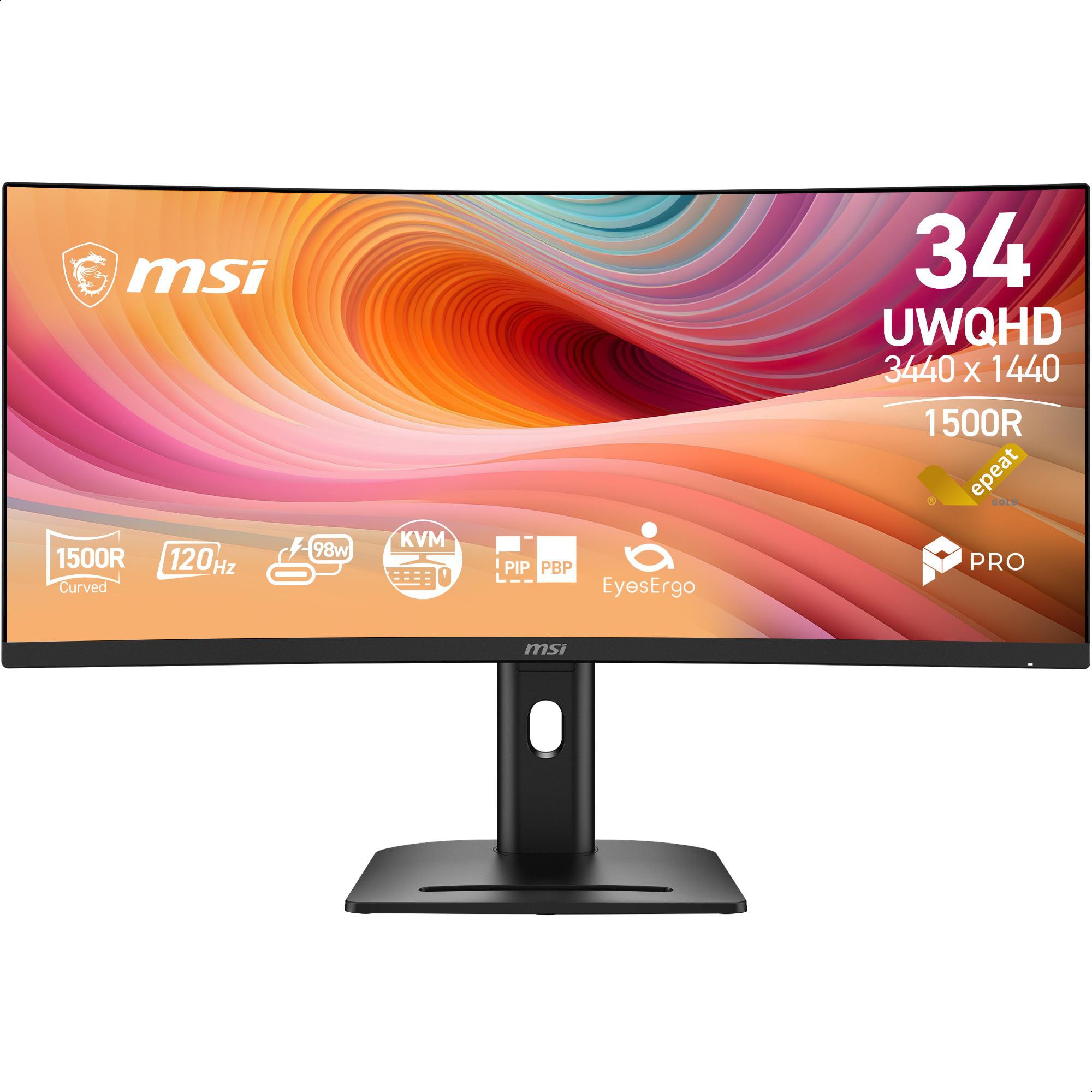 MSI PRO MP341CQ E12 34 Zoll UWQHD VA Panel 21:9 120 Hz Monitor