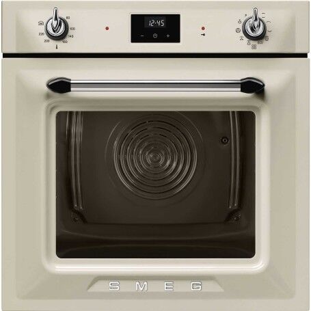 SMEG SOP6900TP Forno linea Victoria, crema, manopola di comando, circa 60 x 60 cm