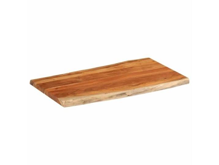 Tischplatte Akazie Massivholz Tisch 100x60x3,8 cm für Rand Für Bar- und Seitentisch, rustikales Design, leicht zu reinigen, einzigartige Maserung