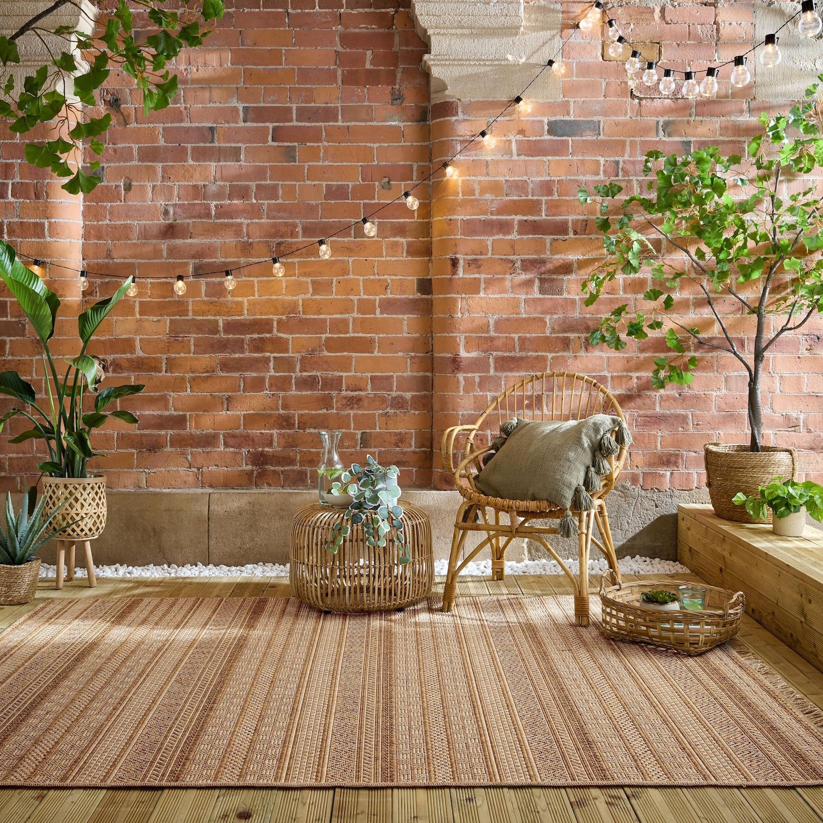 Outdoor-Teppich waschbar Ocker 200 x 290 cm - CLYST Kadima Design