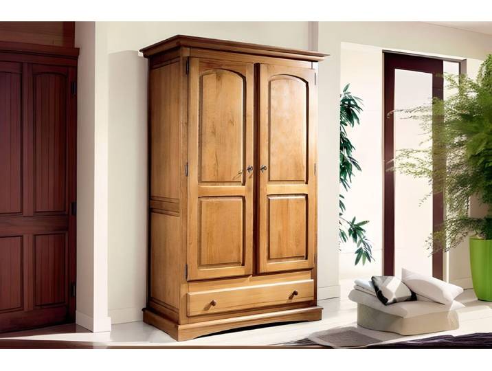 Armoire penderie lingère 4 étagères RÉA