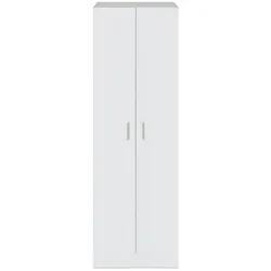 SCHRANK 2-türig, weiß 58,5/181/37 cm