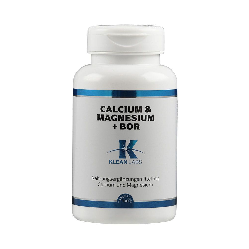 Calcium & MAGNESIUM+Bor Klean Labs Tabletten 100 St