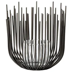 Metall Windlicht mit Eisenstangen LAURA Ø 28 cm
