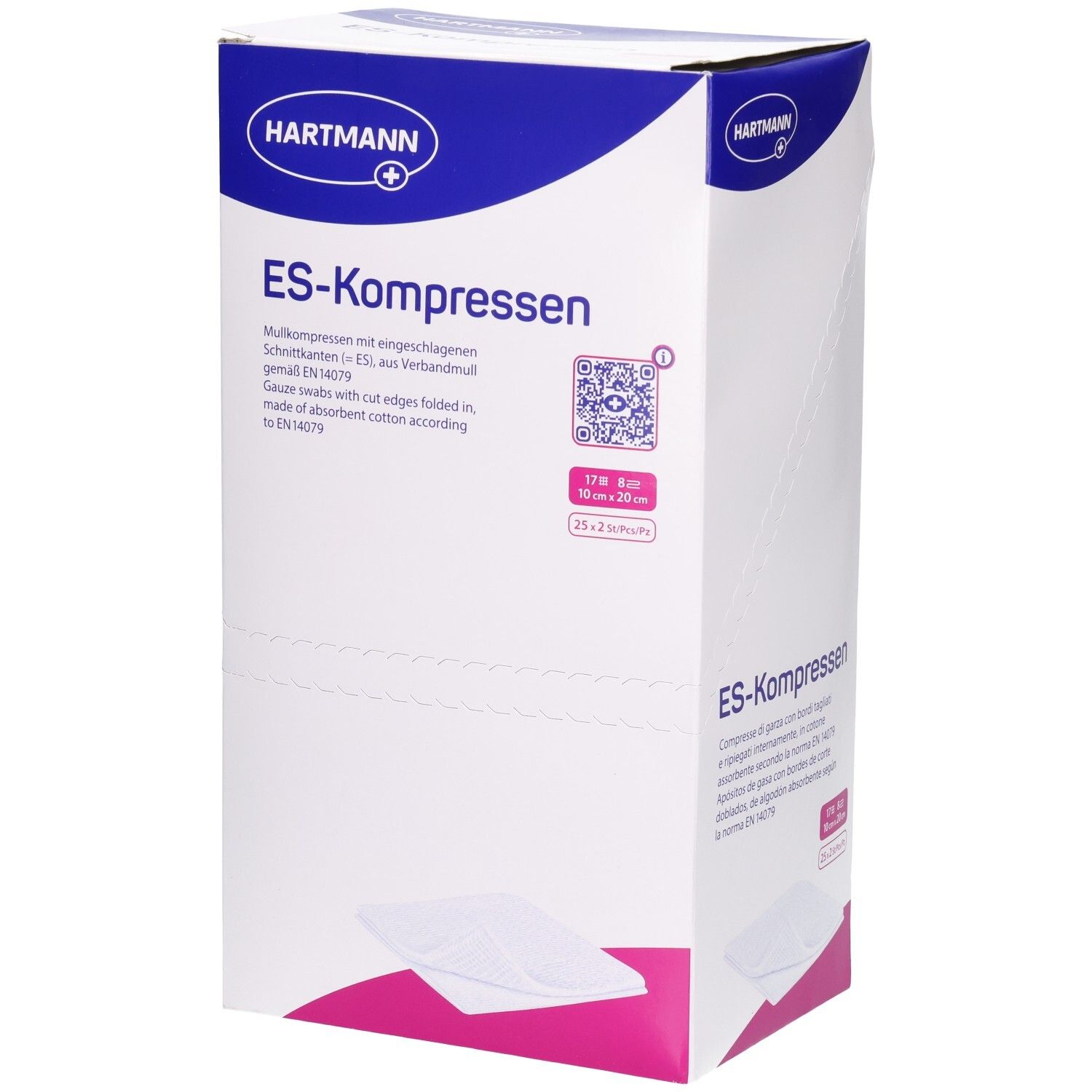 Es-Kompressen steril 10x20 cm 8fach 25x2 St Kompressen