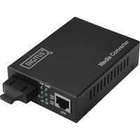 Gigabit Medienkonverter RJ-45 auf SC-Duplex schwarz