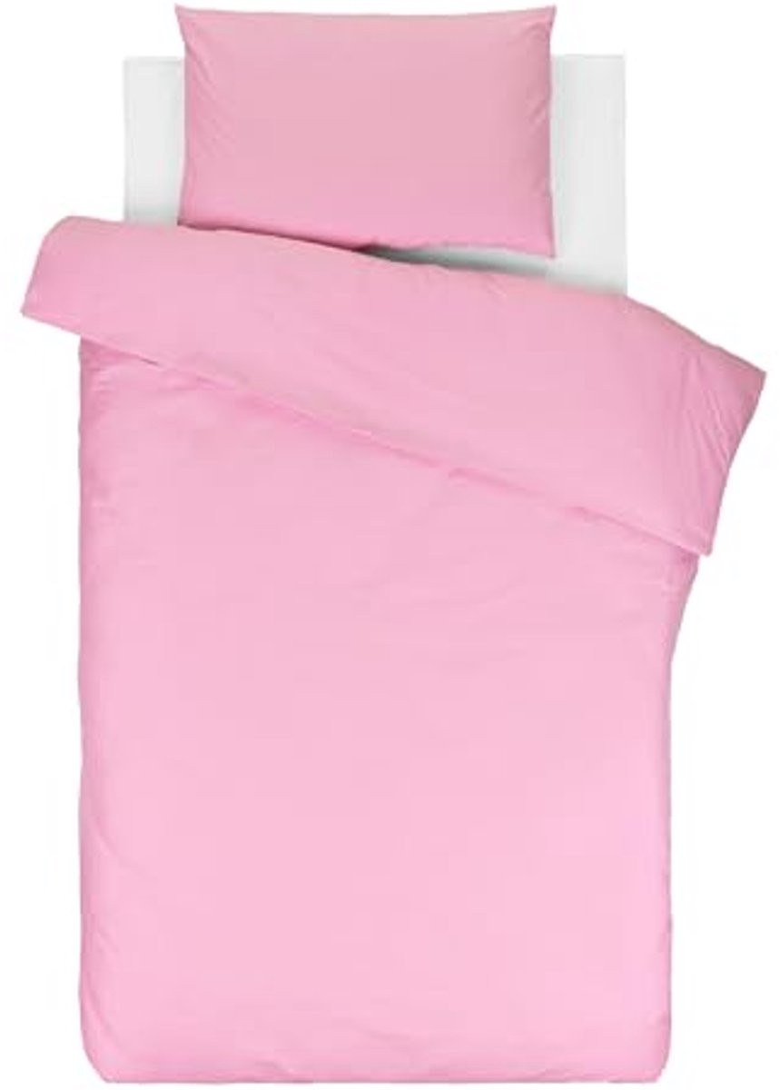 Beddengoed Set voor Kinderen van 100% Katoen - Wit/Roze
