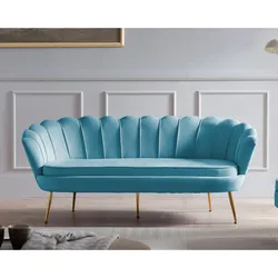 SalesFever »Arielle« Sofa blau 2-Sitzer