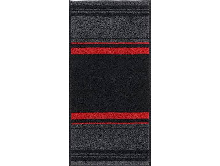 REDBEST Handtuch Streifen, Grafik rot Größe 50x100 cm - leichte, weiche Qualität, saugstark, sehr strapazierfähig