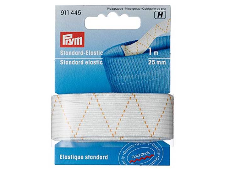 Prym - Prym Wit (20mm) Standaard Elastiek - 1x1m