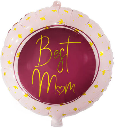 Folienballon "Best Mom", 45 cm Ø