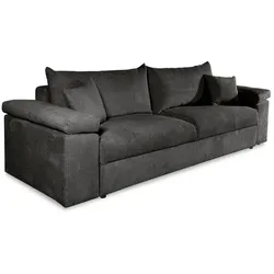 BOOOM Schlafsofa Mara Cord Grau Anthrazit