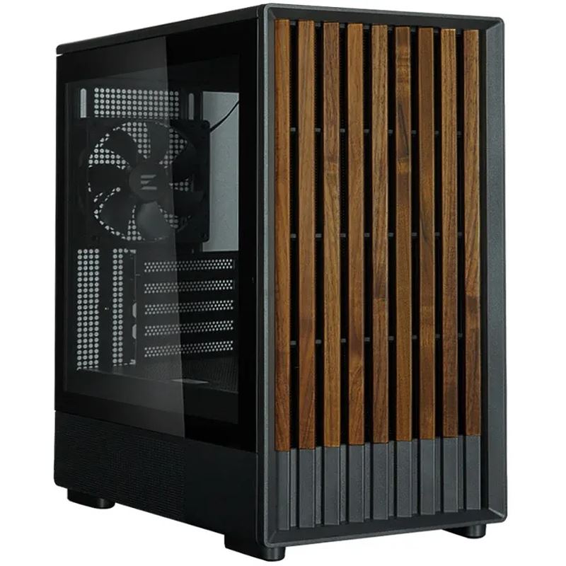 Zalman P10 Namu Mini Tower ohne Netzteil schwarz/braun