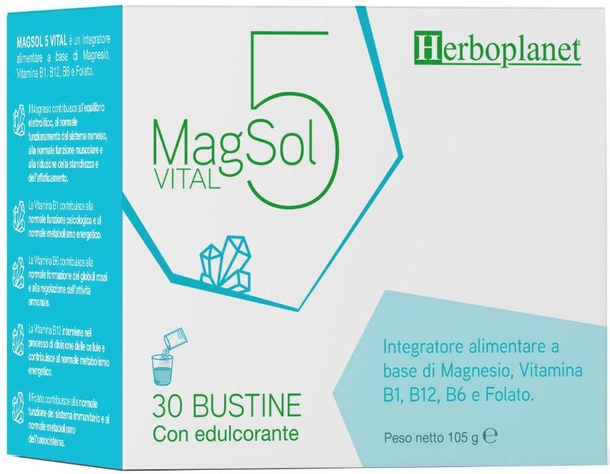 HERBOPLANET Srl MAGSOL 5 VITAL 30BUST