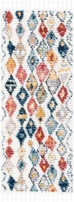 SAFAVIEH Morocco Bohemian & Eclectic Tribal Cream/Multi Polyester Rug