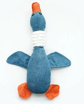 Uplift Treasures Geese Sound Pet Toy Bite Resistant Chew Toy For Dogs And Cats blue Wild Goose