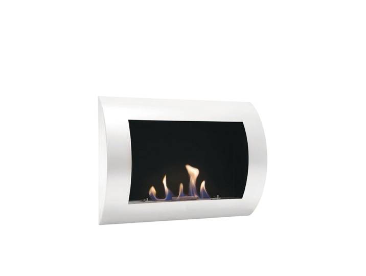 Design Bioethanol Wandkamin „Ocean*, Weiss CACHFIRES