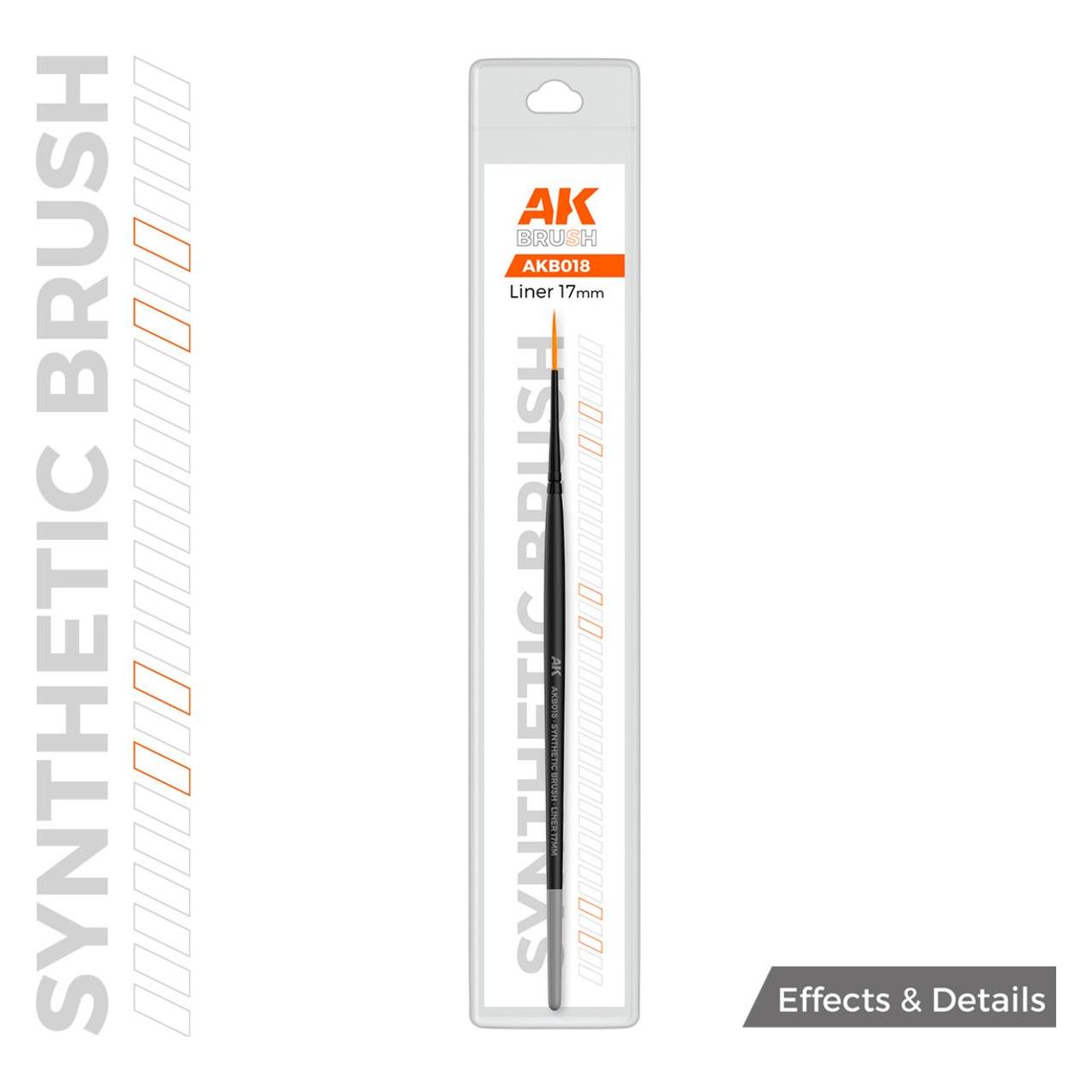AK Interactive AK SYNTHETIC BRUSH - LINER 17mm (17 mm) (AKB018)