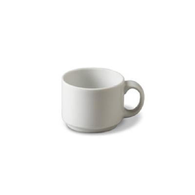 Caterado 6 x Espressoobertasse ADRINA, Farbe: weiß, Inhalt: 0,09 Liter. stapelbar.