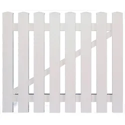 T&J  LIGHTLINE  KS-Vorgartentor  weiß  100  x  80  cml.  inkl.  Beschläge