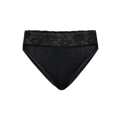 Slip CALIDA "Slip Iconics High Cut Slip 1er Pack", Damen, Gr. 36-38, schwarz, Obermaterial: 100% Baumwolle CO., Unterhosen Slip